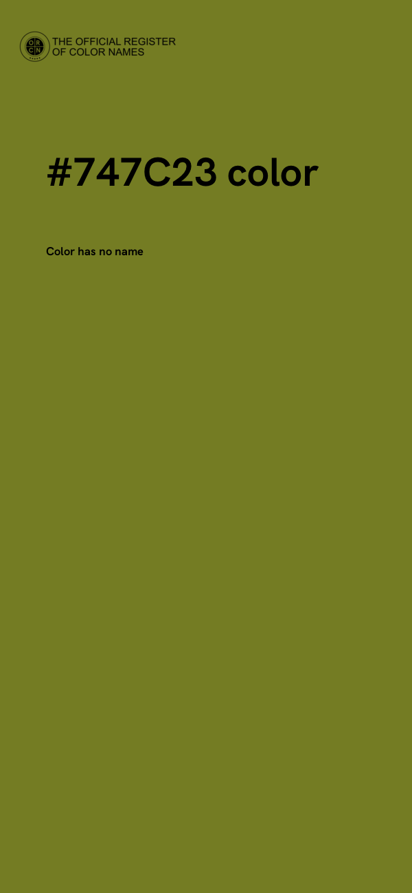 #747C23 color image