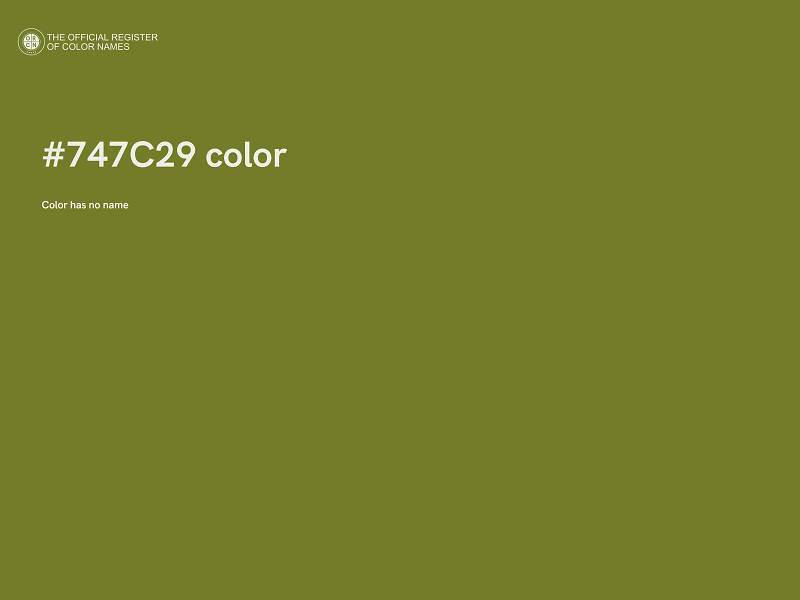 #747C29 color image