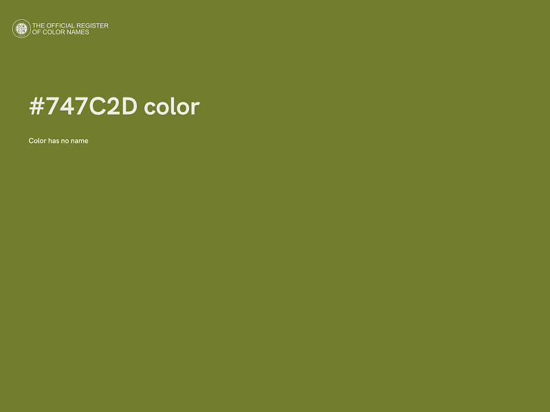 #747C2D color image