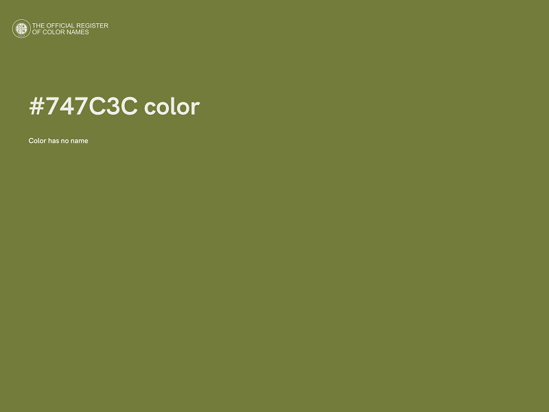 #747C3C color image