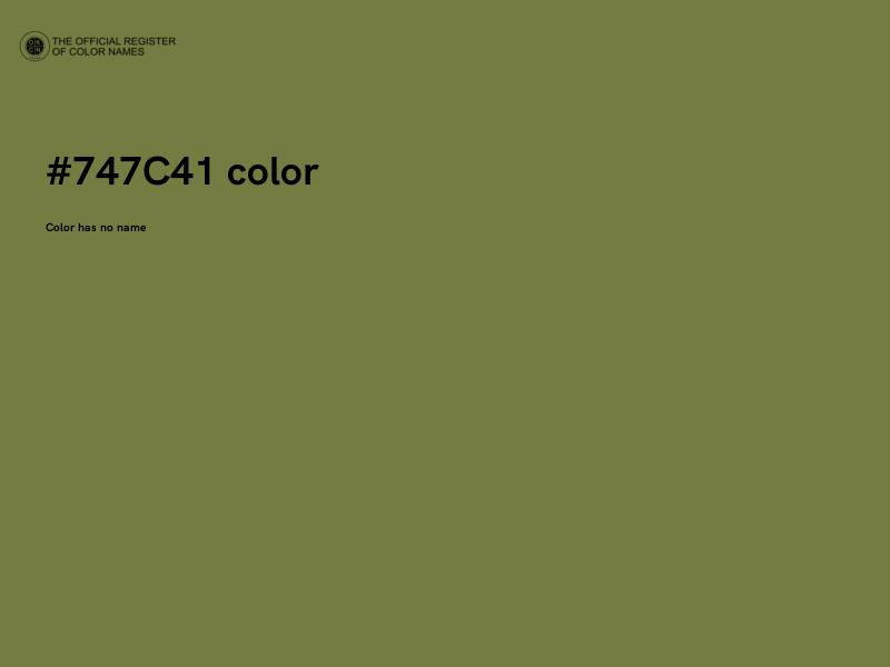 #747C41 color image