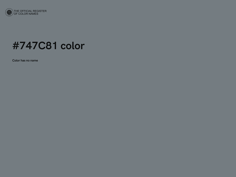 #747C81 color image
