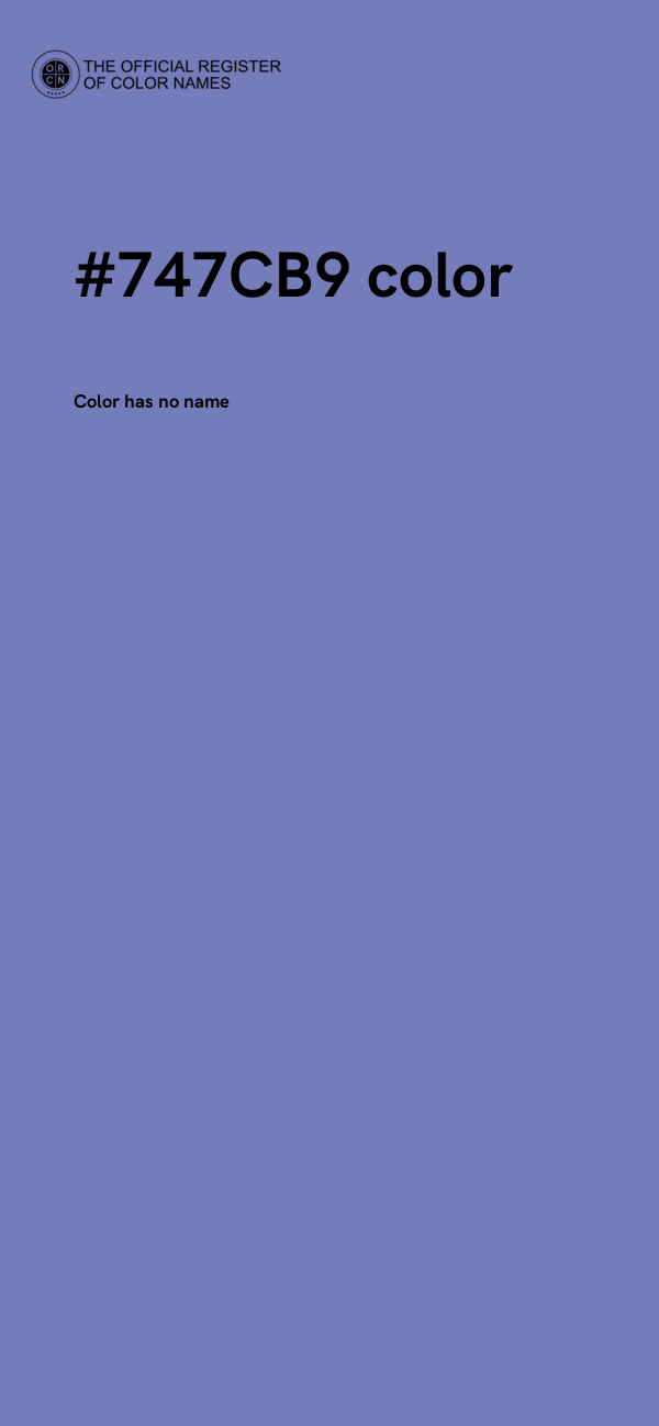#747CB9 color image