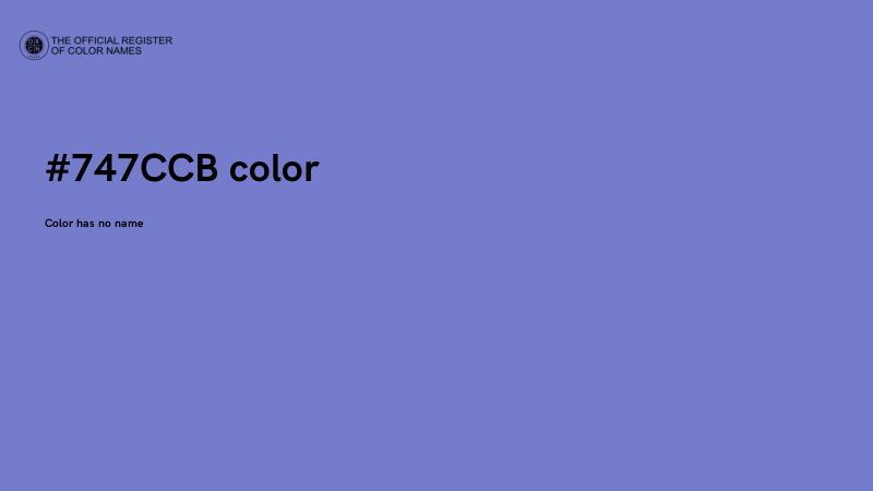 #747CCB color image
