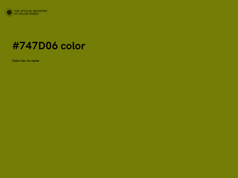 #747D06 color image