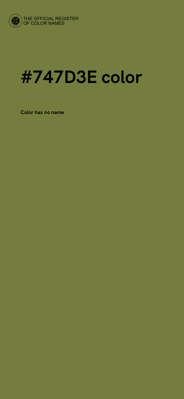 #747D3E color image