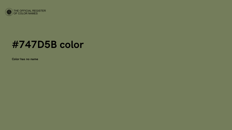 #747D5B color image