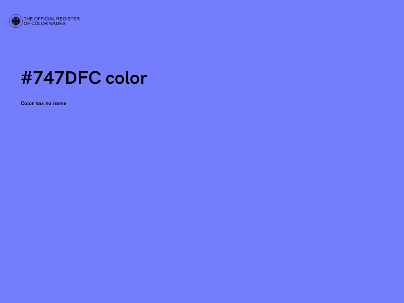 #747DFC color image