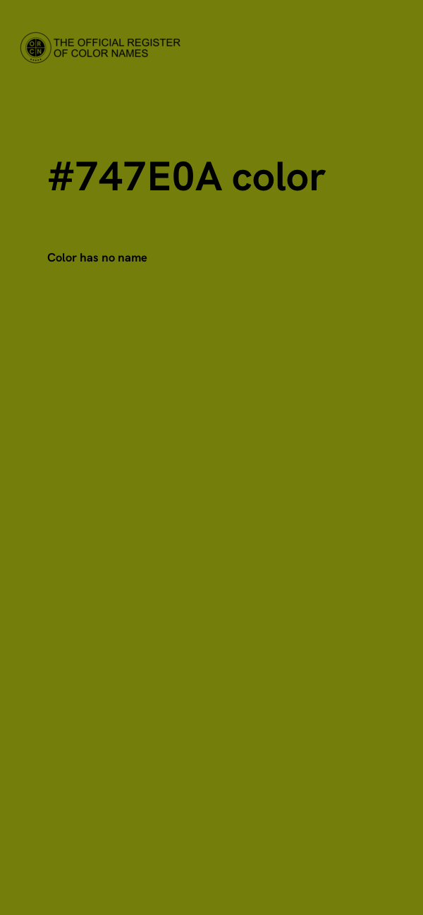#747E0A color image