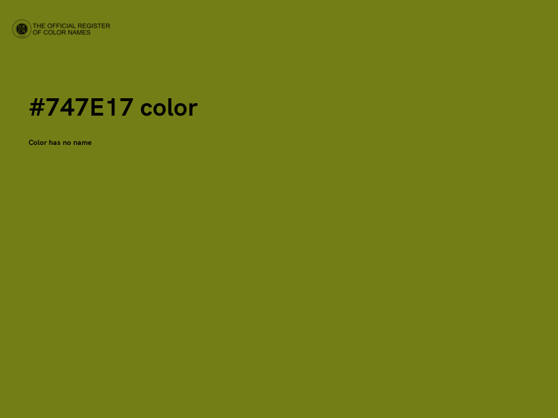 #747E17 color image