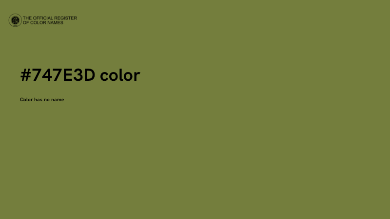 #747E3D color image