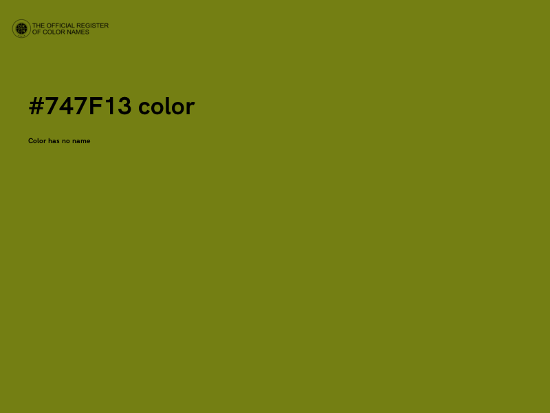 #747F13 color image