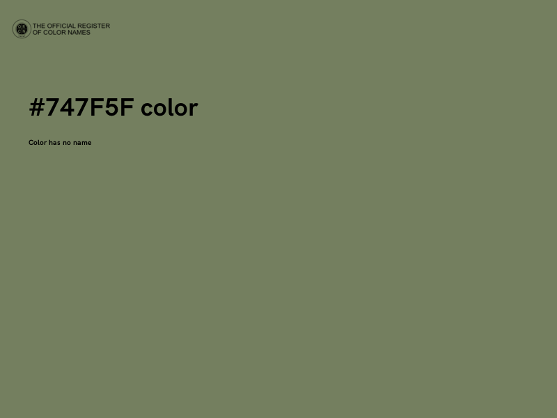 #747F5F color image