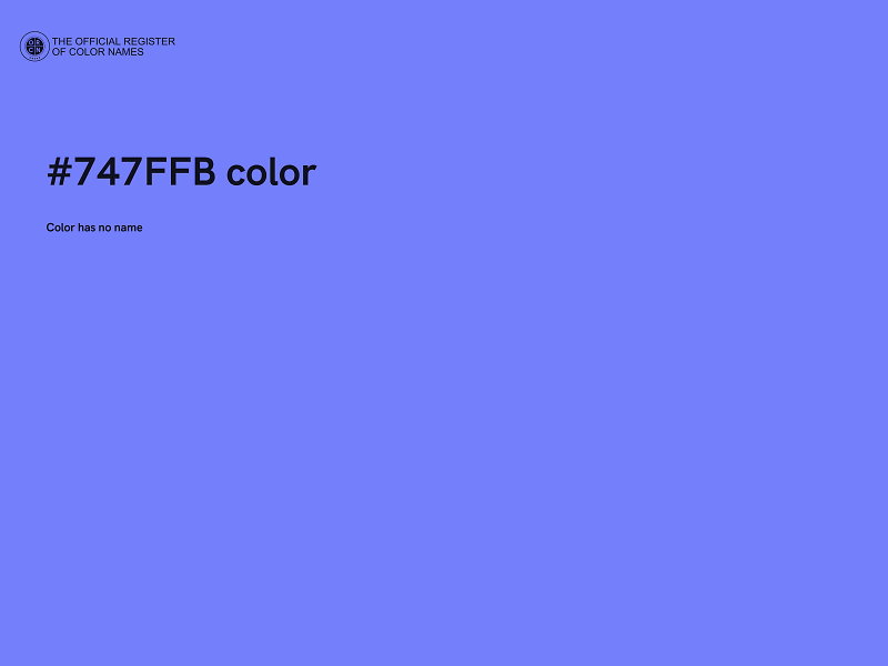 #747FFB color image