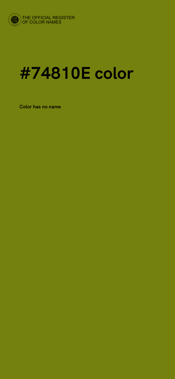 #74810E color image