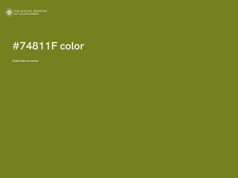 #74811F color image