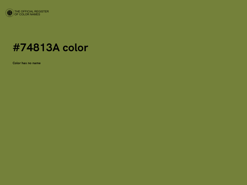 #74813A color image