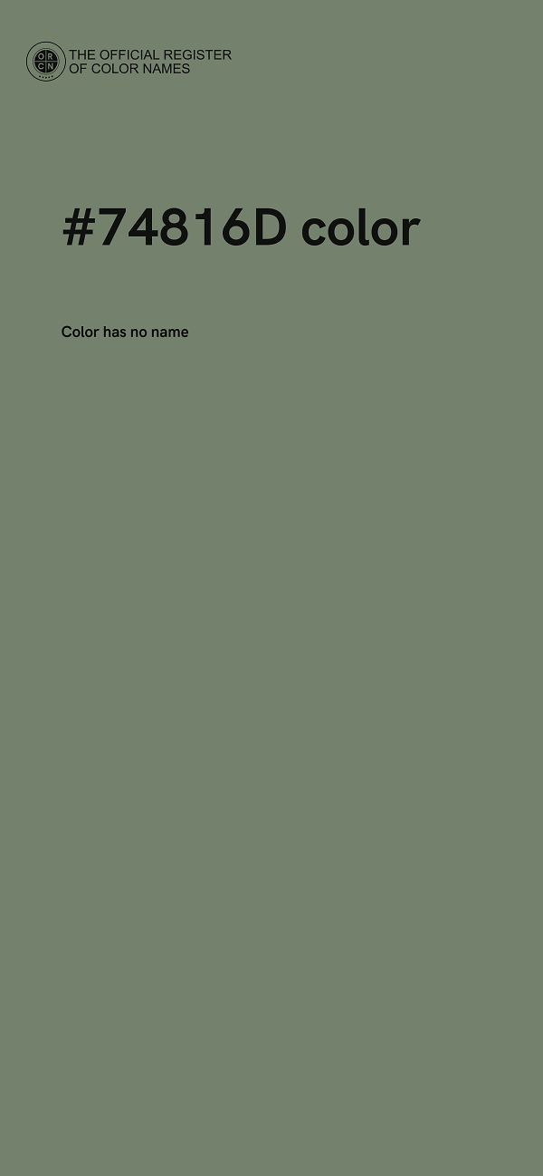 #74816D color image