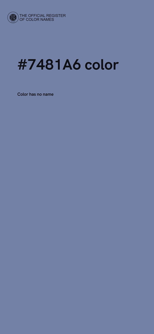 #7481A6 color image