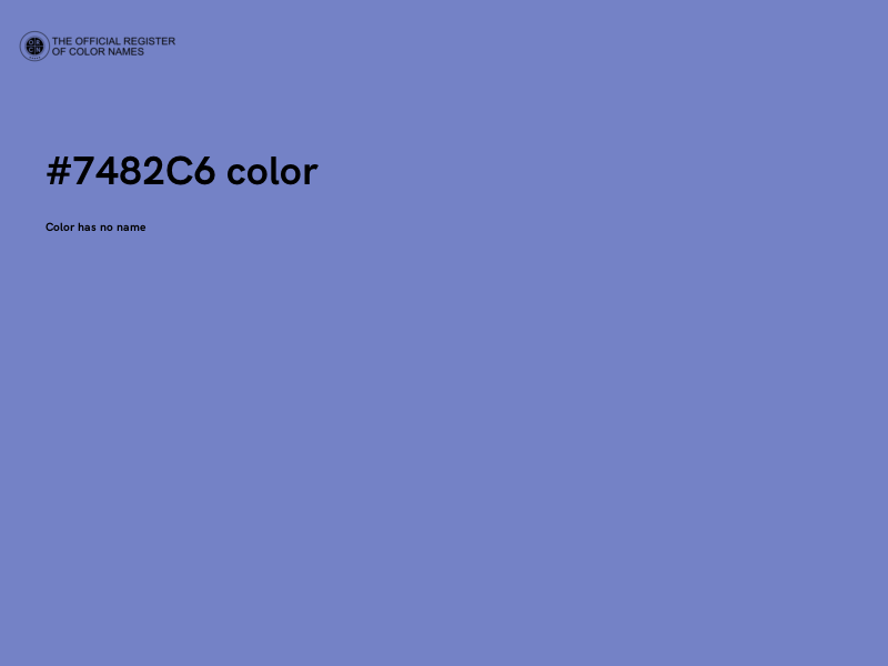 #7482C6 color image