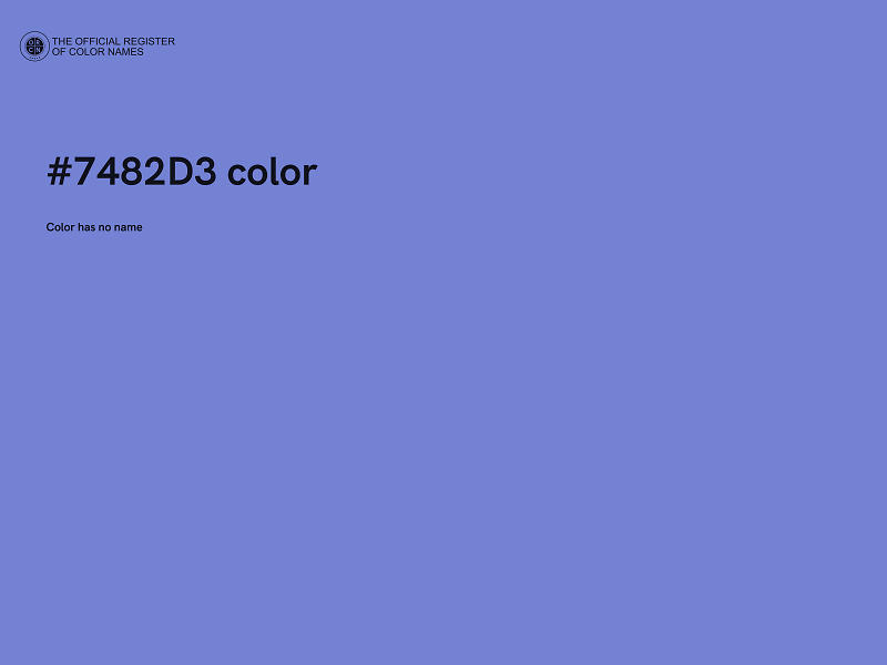 #7482D3 color image