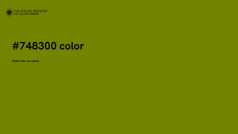 #748300 color image