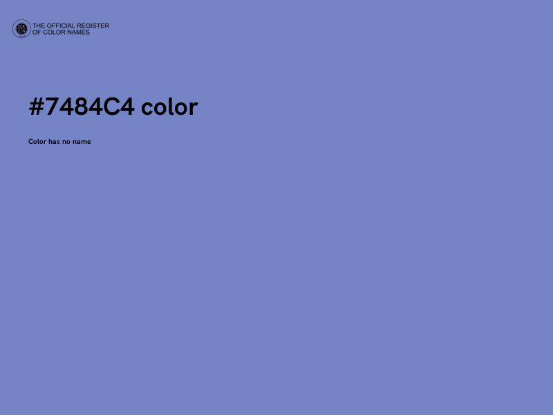 #7484C4 color image