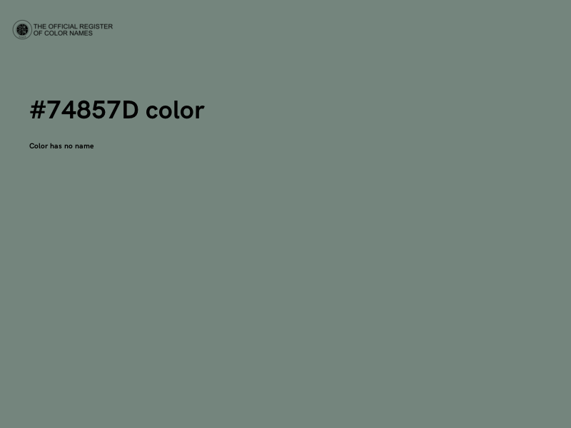 #74857D color image