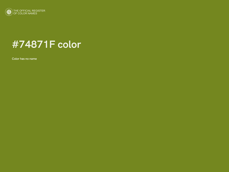 #74871F color image