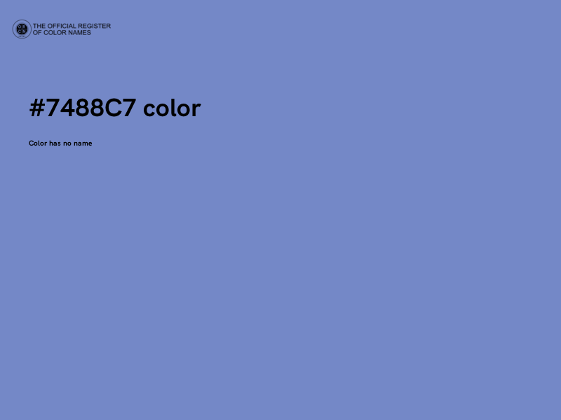 #7488C7 color image