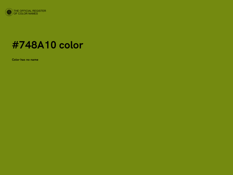 #748A10 color image