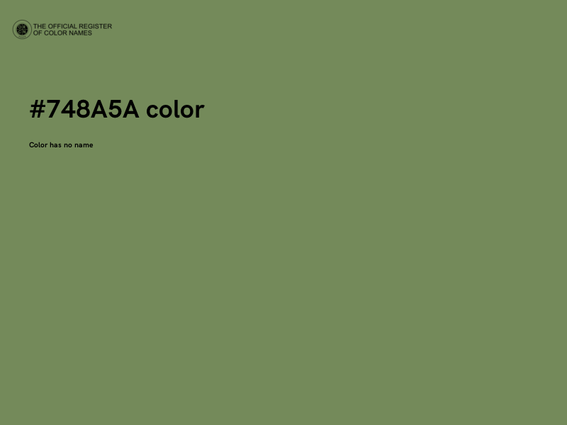#748A5A color image