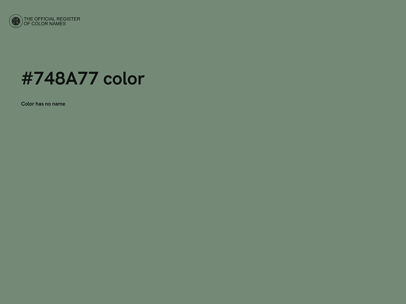 #748A77 color image