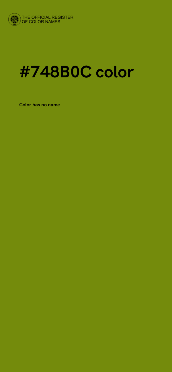 #748B0C color image