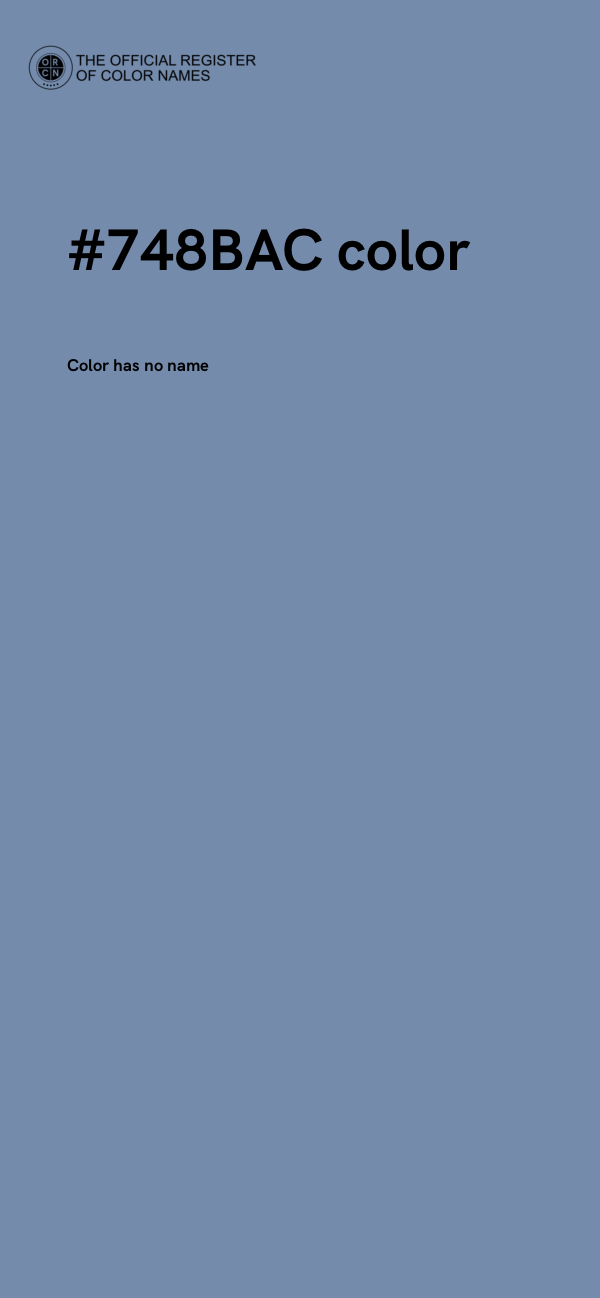 #748BAC color image