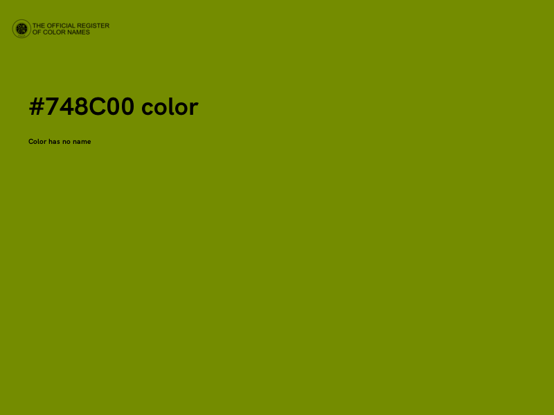 #748C00 color image
