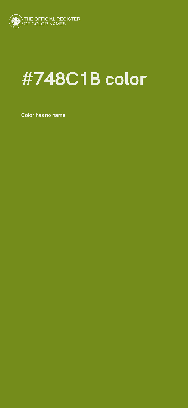 #748C1B color image