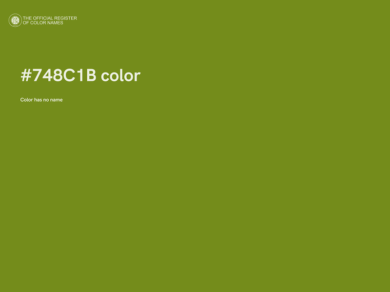 #748C1B color image