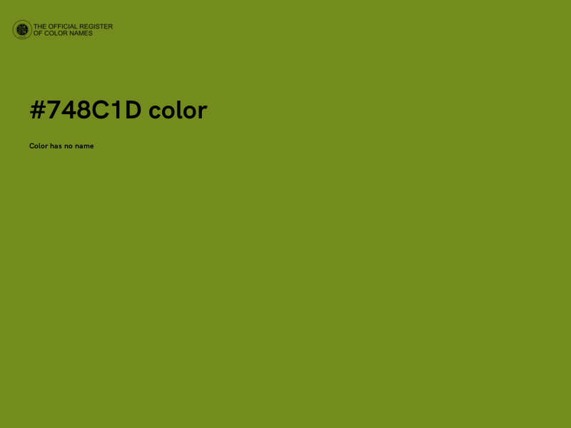 #748C1D color image