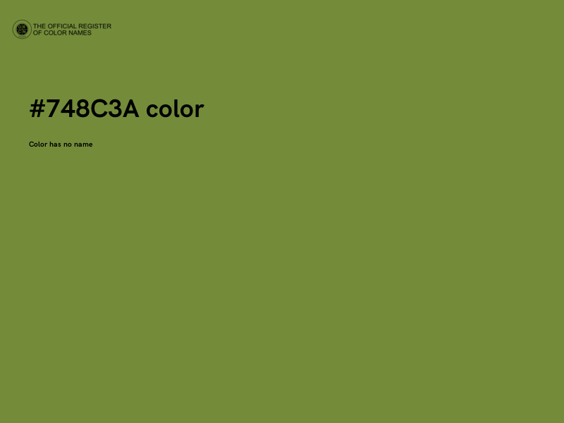 #748C3A color image