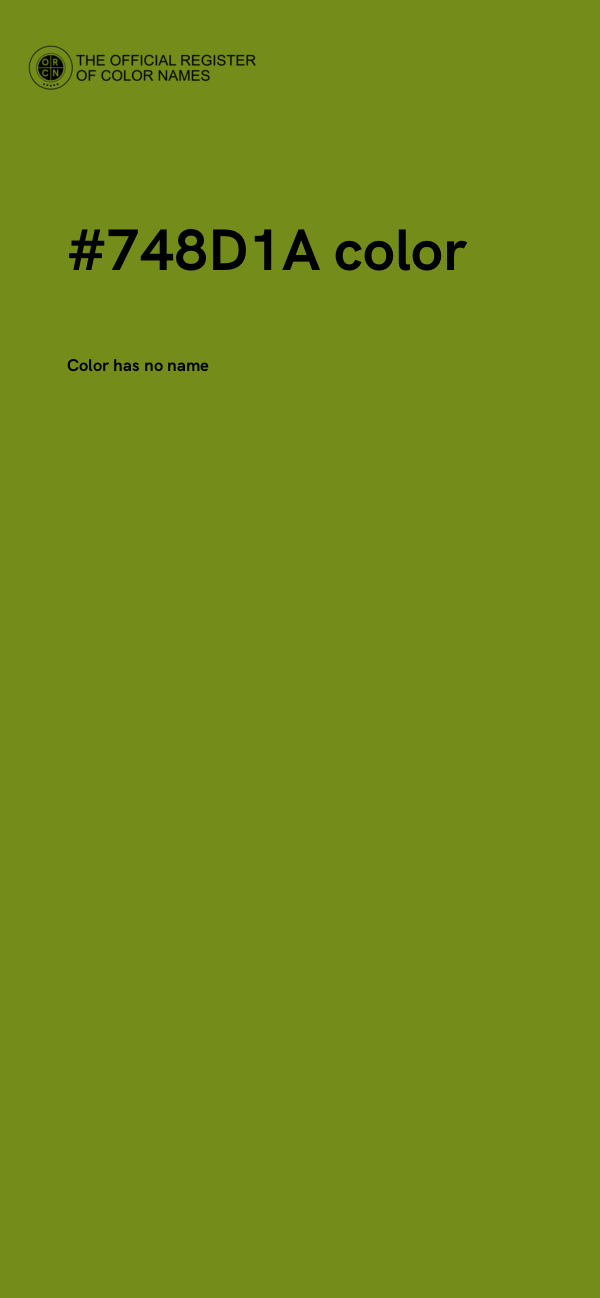 #748D1A color image