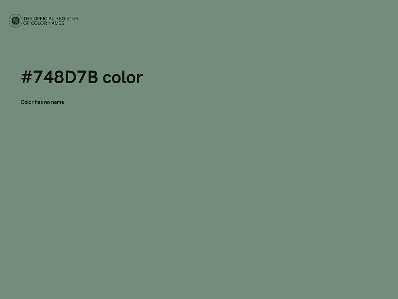 #748D7B color image