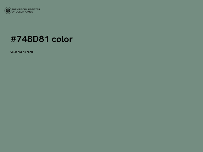 #748D81 color image