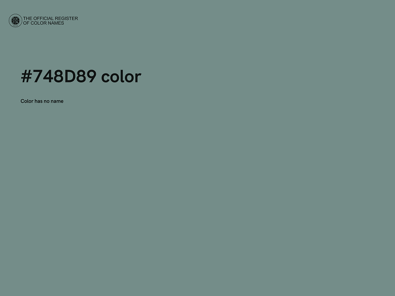 #748D89 color image