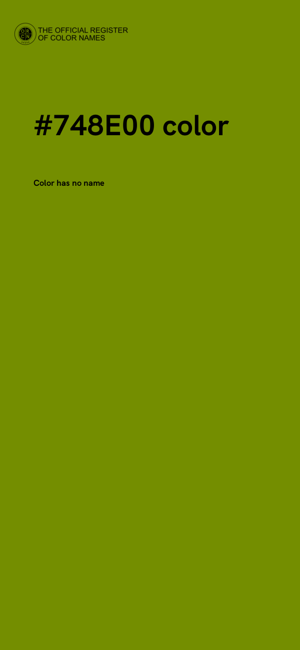 #748E00 color image