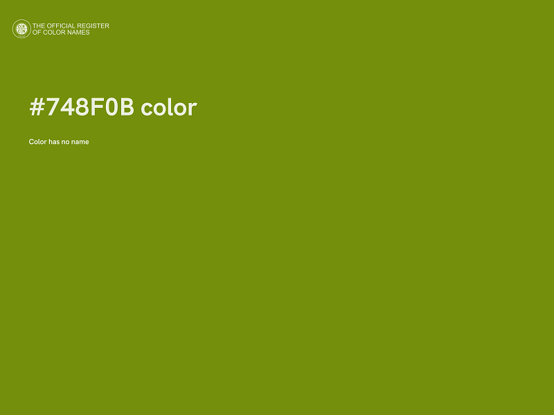 #748F0B color image