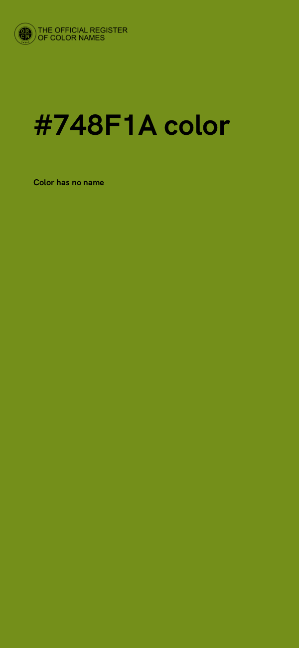 #748F1A color image