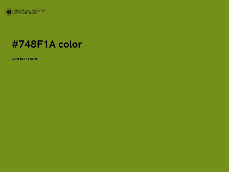 #748F1A color image