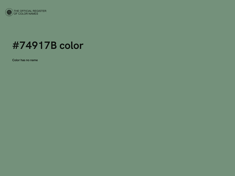 #74917B color image
