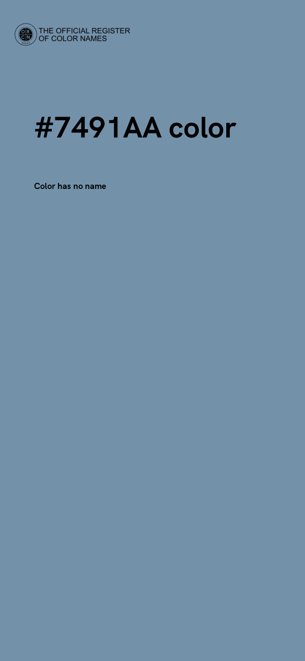 #7491AA color image